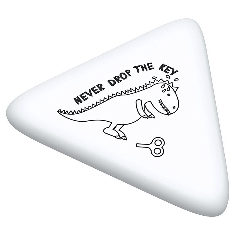 Ластик Berlingo "Dino", треугольный, термопластичная резина, 50*44*7мм 