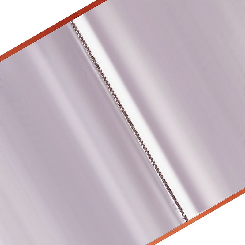 Папка с 30 вкладышами СТАММ "Сияние" А4, 17мм, 700мкм, пластик, оранжевый 