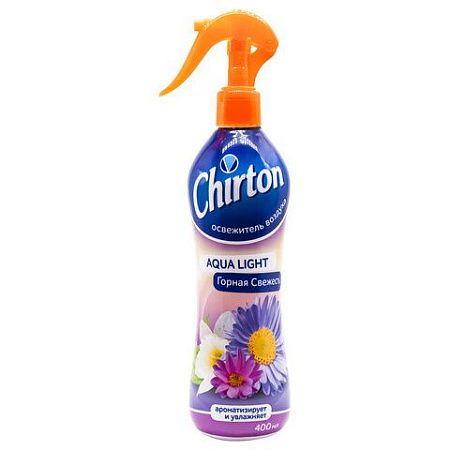 Освежитель воздуха эко-спрей 400 мл, CHIRTON (Чиртон) Aqua Light "Горная Свежесть", 4607145649000 