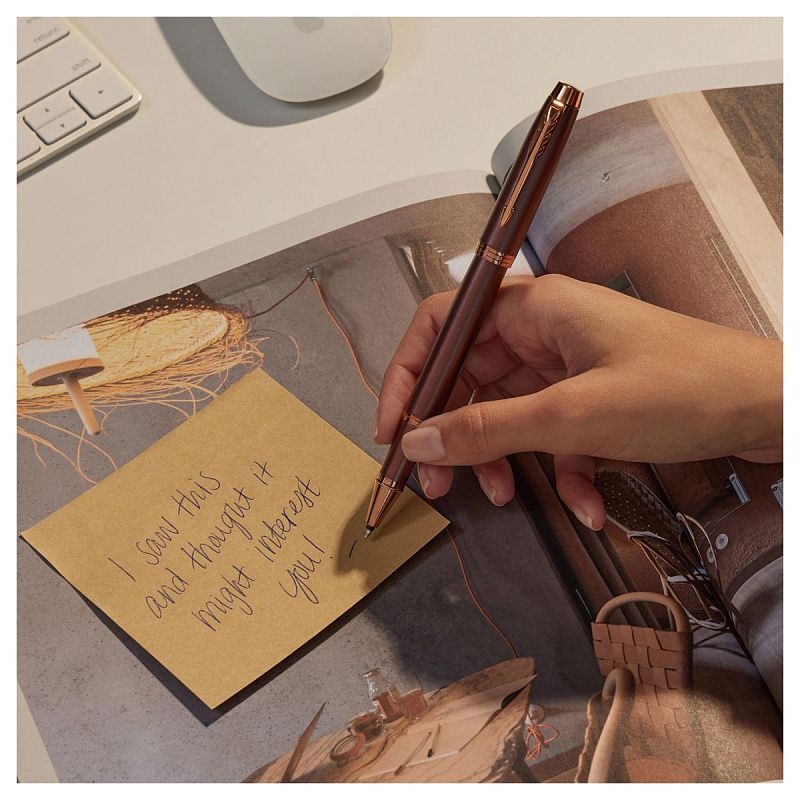 Ручка-роллер Parker "IM Professionals Monochrome Burgundy" черная, 0,5мм, подарочная упаковка 