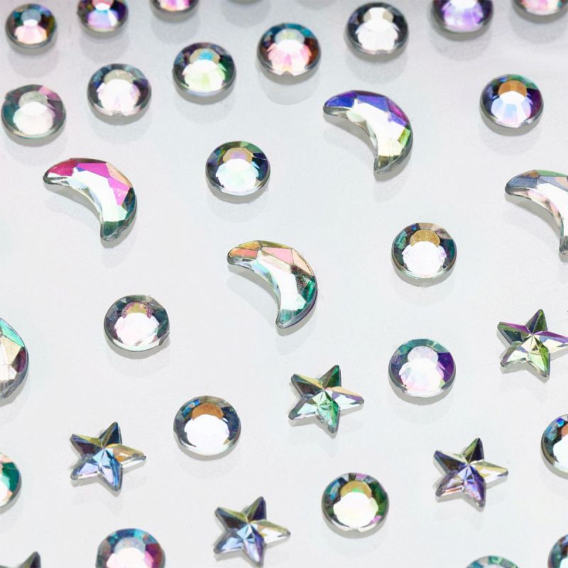 Стразы самоклеящиеся для творчества MESHU "Mother of Pearl" 118 наклеек, инд. уп., европодвес