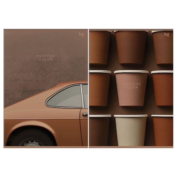 Тетрадь 48л., А4, клетка BG "Pantone color", матовая ламинация