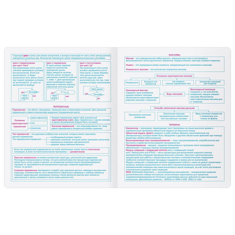 Тетрадь предметная 48л. BG "Крафт" - Информатика, матовая ламинация