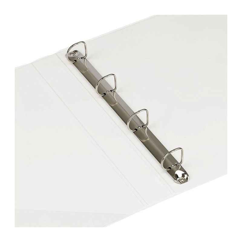 Папка на 4 кольцах OfficeSpace, панорама, 35мм, ПВХ, белая 