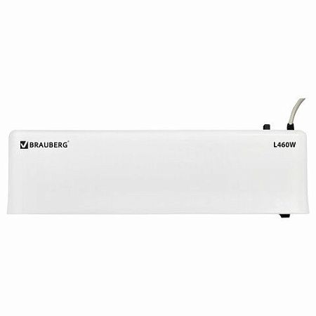 Ламинатор BRAUBERG L460W БЕЛЫЙ, формат A4, толщина пленки 75-125 мкм, скорость 30 см/мин, 532269