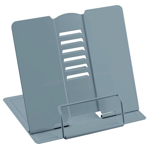 Подставка для книг СТАММ, металлическая, регулируемый угол наклона, серая