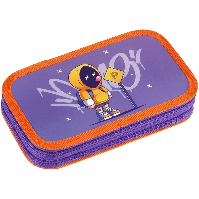 Пенал 2 отделения, 190*105 ArtSpace "King", ламинированный картон 