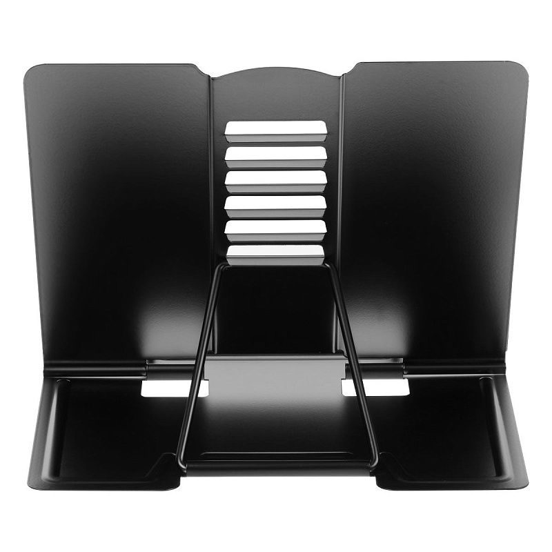 Подставка для книг СТАММ, металлическая, регулируемый угол наклона, черная 