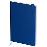 Записная книжка А6 80л. ЛАЙТ, кожзам, Greenwich Line "Classic. Blue", с резинкой, фактурное тиснение, блок в клетку