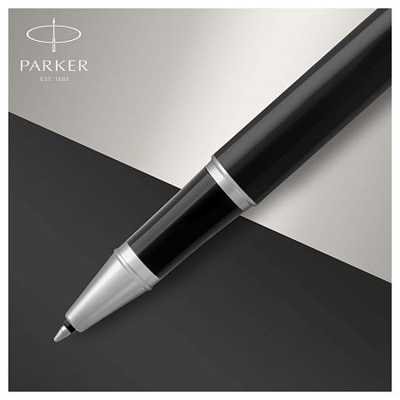 Ручка-роллер Parker "IM Black СT" черная, 0,8мм, подарочная упаковка 