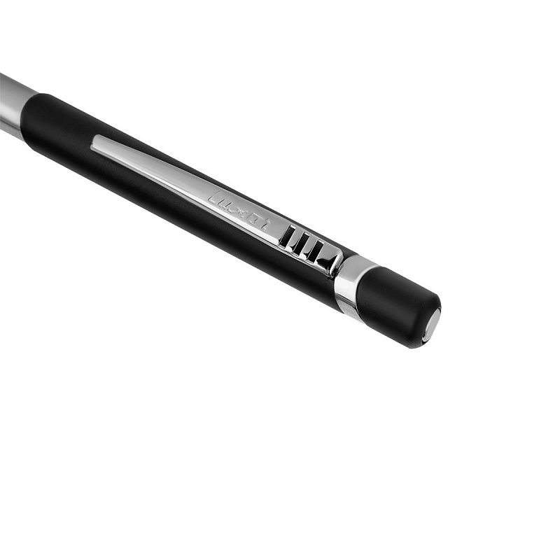 Ручка шариковая Luxor "Gemini" синяя, 0,7 мм, корпус черный/хром, кнопочный механизм, футляр 