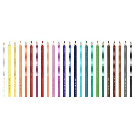Карандаши цветные Faber-Castell "Grip", 24цв., трехгран., заточен., метал. упак.