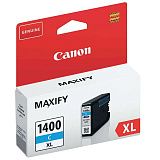 Картридж струйный CANON (PGI-1400XLС) МВ2040/МВ2340, голубой, оригинальный, ресурс 900 стр., 9202B001