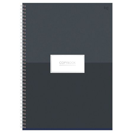 Тетрадь 80л., А4, клетка, на гребне BG "Minimal", глянцевая ламинация, тиснение фольгой