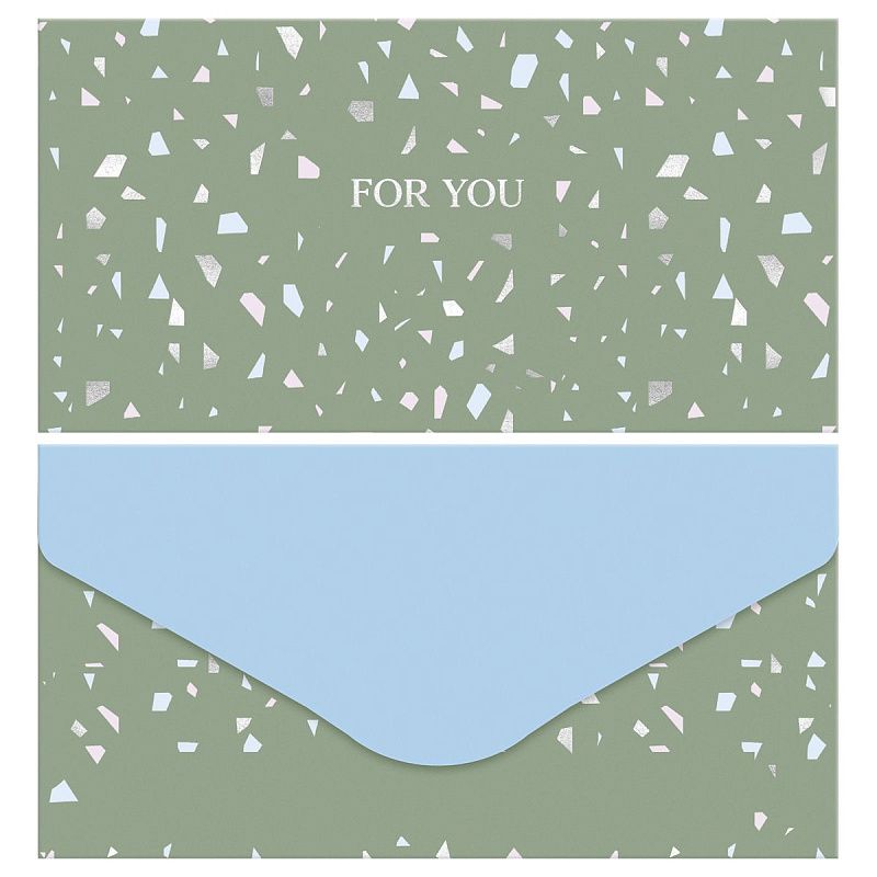 Конверт для денег MESHU "Панно" 85*164мм, матовая ламинация, фольга, 3 дизайна