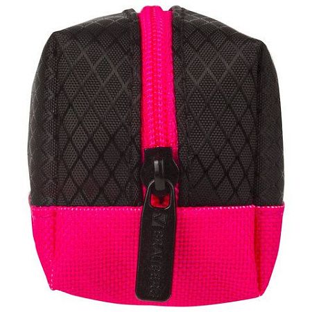 Пенал-косметичка BRAUBERG, мягкий, "Black&Bright", черно-розовый, 21х5х5 см, 229006 