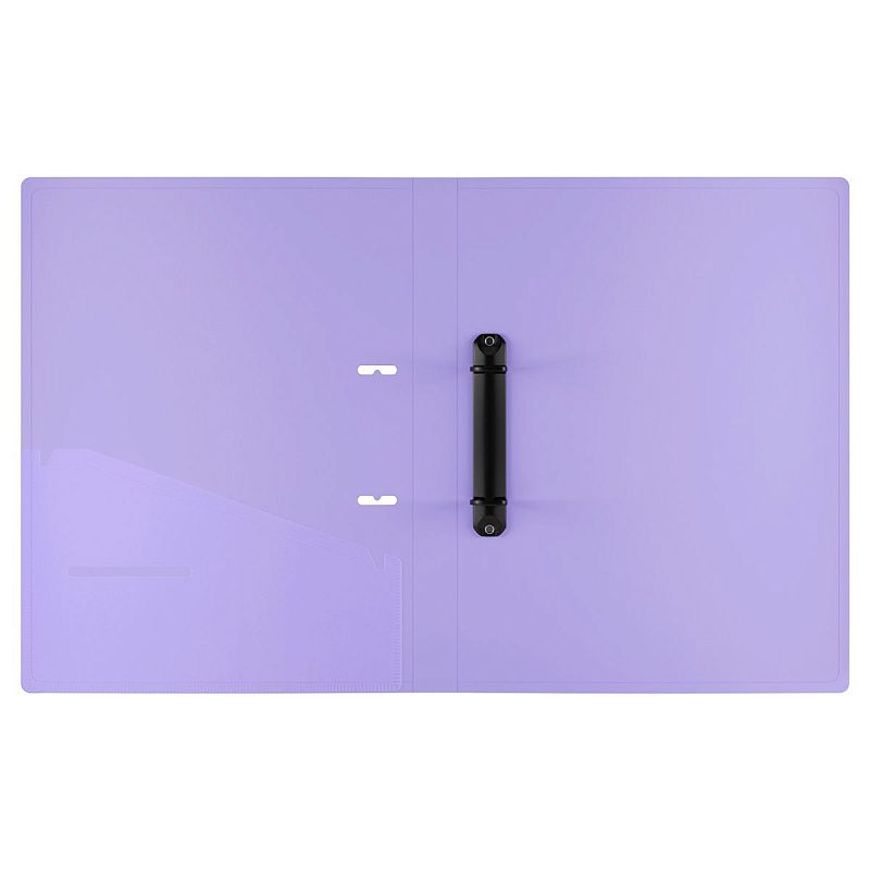 Папка на 2 кольцах Berlingo "Haze" A4, 24мм, 600мкм, D-кольца, с внутр. карманом, мятная, софт-тач 