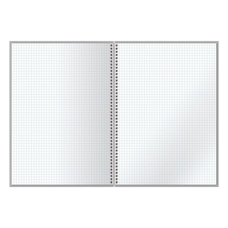 Тетрадь 160л., А4 клетка на гребне BG "Яркий орнамент", глянцевая ламинация, твердая обложка