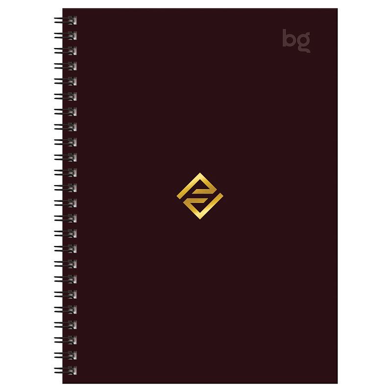Записная книжка А6 120л., на гребне BG "Моноколор. Классика", матовая ламинация, тиснение фольгой, твердая обложка