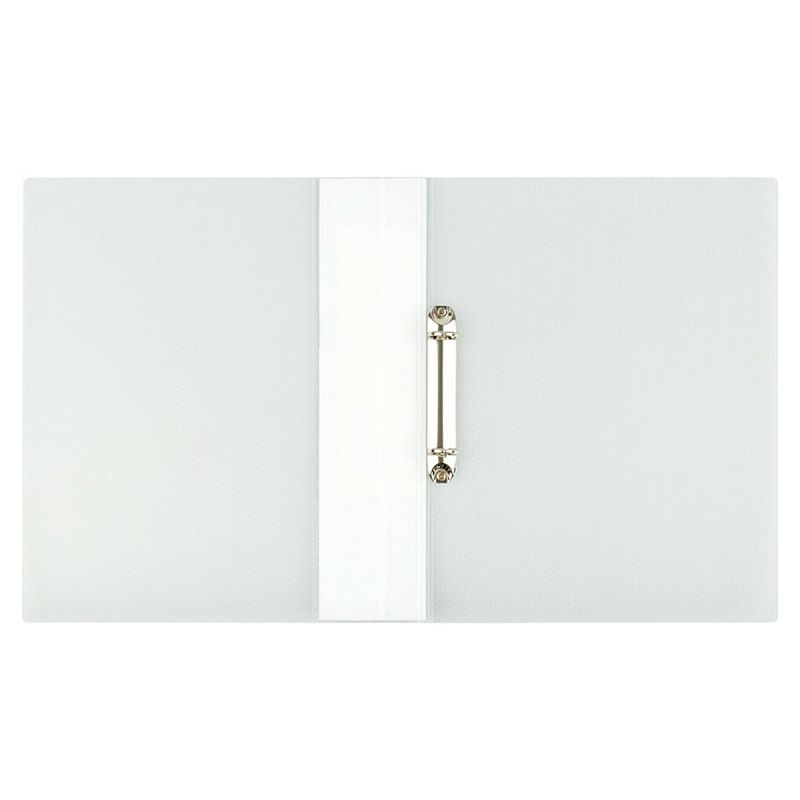 Папка на 2 кольцах СТАММ "Кристалл" А4, 25мм, 700мкм, пластик, бесцветная 