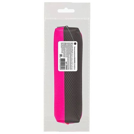 Пенал-косметичка BRAUBERG, мягкий, "Black&Bright", черно-розовый, 21х5х5 см, 229006 