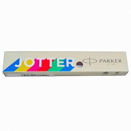Ручка шариковая PARKER "Jotter Orig Black", корпус черный, детали нержавеющая сталь, синяя, RG0033010 