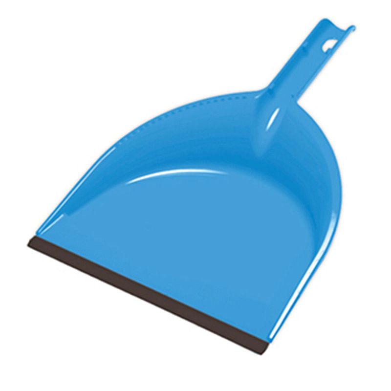 Совок для мусора Azur "Клип" с резинкой, ширина 22см, пластик, цвет ассорти