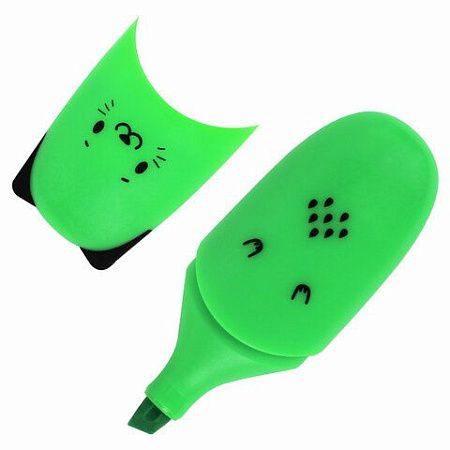 Набор текстовыделителей мини 6 ЦВЕТОВ BRAUBERG KIDS "CUTE CATS NEON", линия 1-5 мм, 152435 