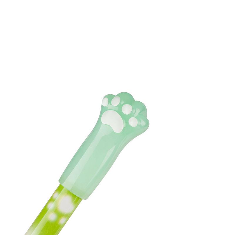 Ручка шариковая MESHU "Paw" 12шт., синие, 0,7мм, корпус ассорти, европодвес 