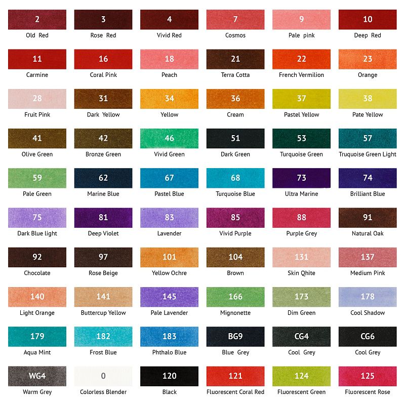 Набор двусторонних маркеров для скетчинга ArtSpace 60цв., основные цвета, пулевид./скош.