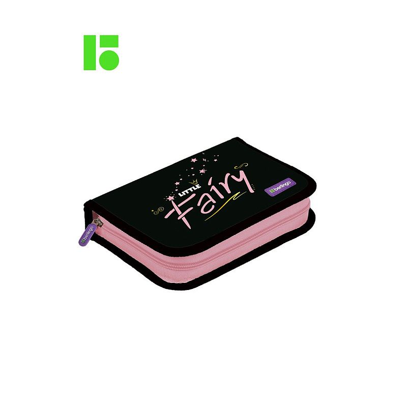 Пенал 1 отделение, 200*140*40 Berlingo "Little fairy", дополнительная откидная секция, полиэстер 