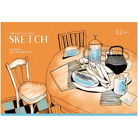 Альбом для рисования 32л., А4, на скрепке BG "Sketch"
