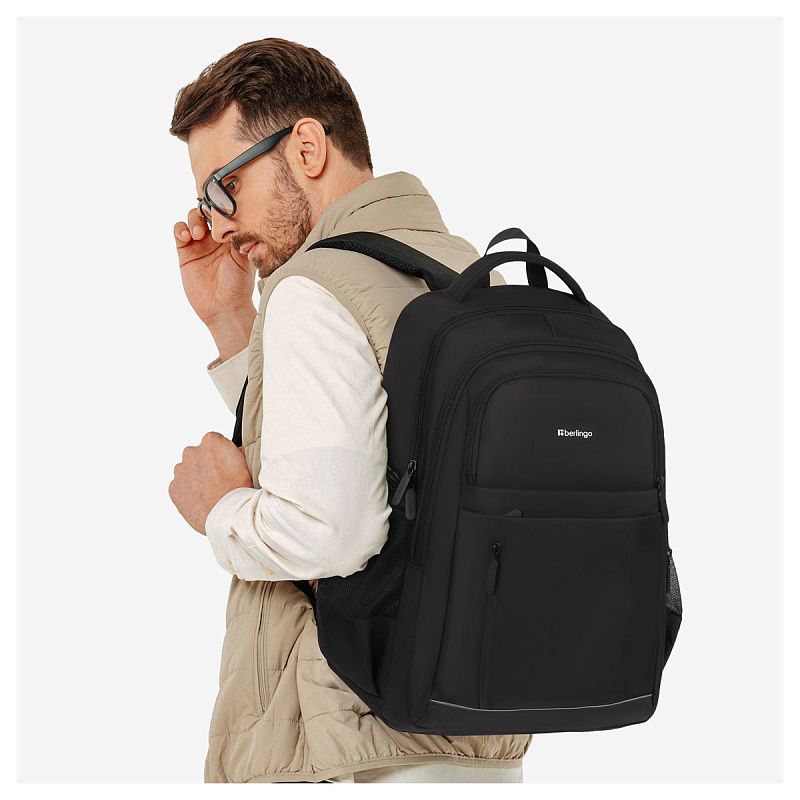 Рюкзак Berlingo City "Smart" 47*33*19см, 2 отделения, 5 карманов, отделение для ноутбука, эргономическая спинка 