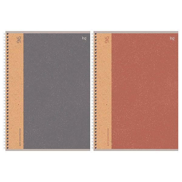 Тетрадь 96л., А4, клетка, на гребне BG "Крафт"