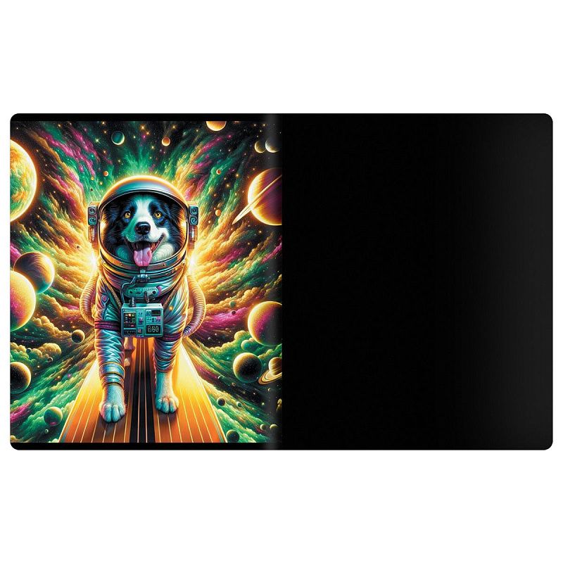 Тетрадь предметная 48л. BG "Информационное поле" - Физика, soft-touch ламинация, выб. лак