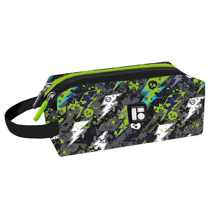 Пенал 2 отделения, 200*80*90 Berlingo "Hazard", полиэстер