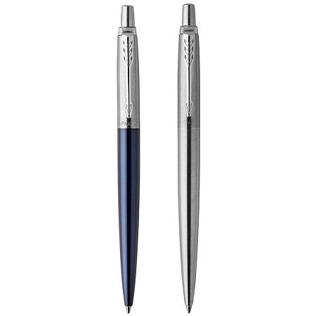 Набор Parker "Jotter London": шар. ручка Blue + гел. ручка Stainless Steel, 1,0мм, кнопочн., блистер 