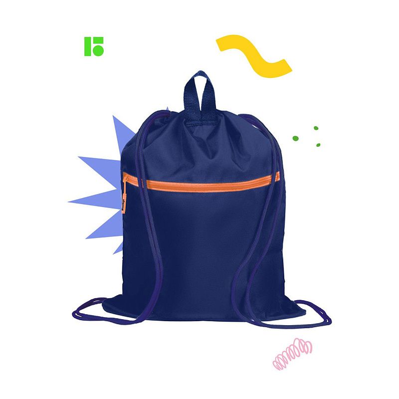 Мешок для обуви 1 отделение Berlingo "Meow power", 400*480мм, расширяющееся дно, светоотражающая лента, карман на молнии 