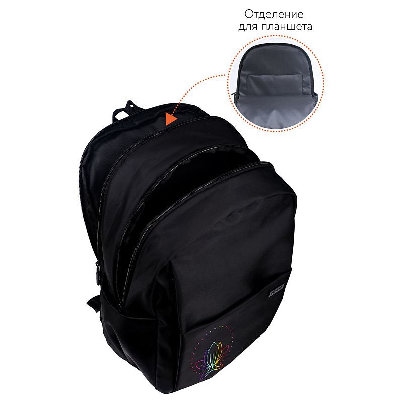 Рюкзак Först F-Spiritual "Lotus" 40,5*29*15,5см, 2 отделения, 5 карманов, уплотненная спинка 