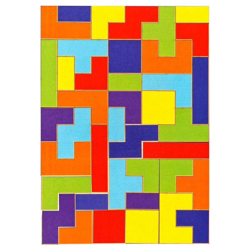 Головоломка ТРИ СОВЫ "Тетрис большой", яркие цвета, дерево 