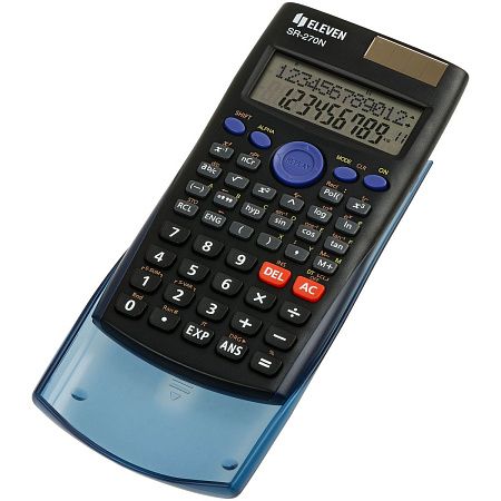 Калькулятор научный Eleven SR-270N, 10+2 разрядов, 240 функций, двойное питание, 82*162*16мм, черный