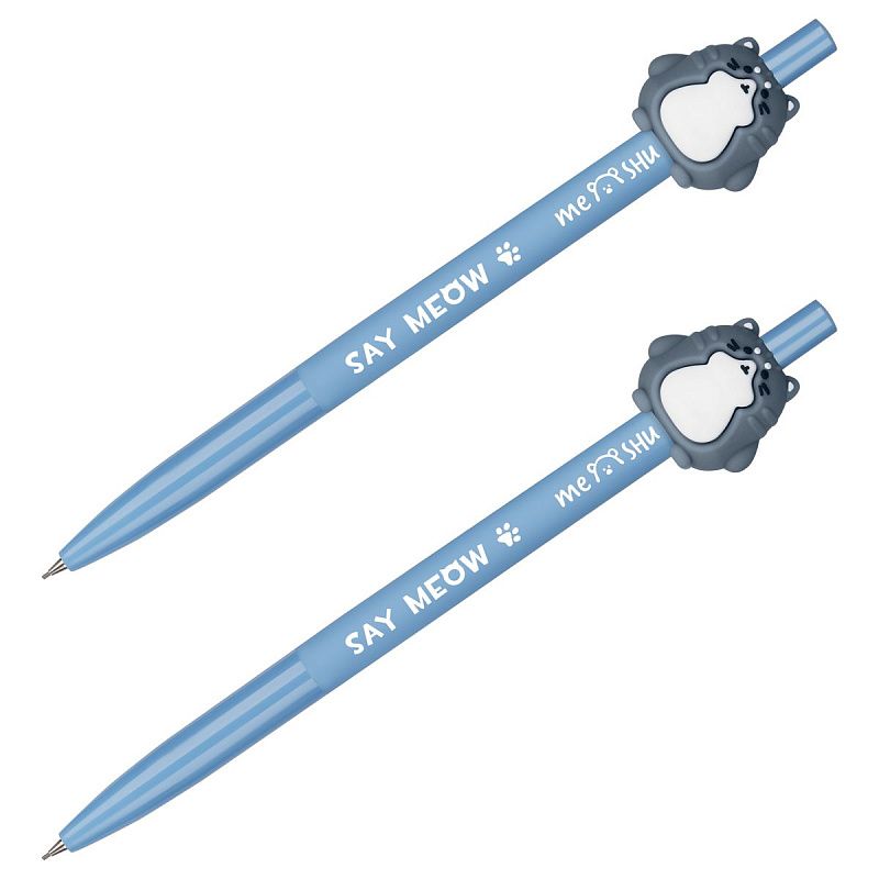 Карандаш механический MESHU "Fat cat", 0,7мм, ассорти, с топпером 