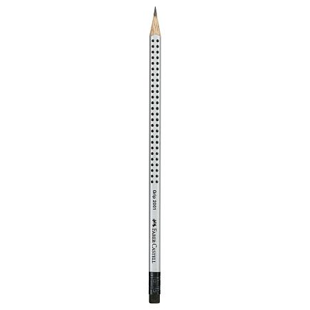 Карандаш ч/г Faber-Castell "Grip 2001" HB, с ластиком, трехгранный, заточен. 
