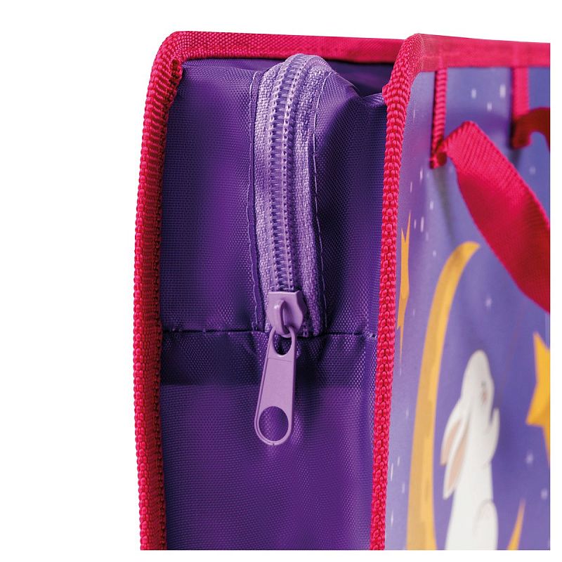 Папка с ручками А4 ArtSpace "Rabbit", пластик, на молнии, 70мм 