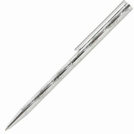 Ручка подарочная шариковая GALANT "ASTRON SILVER", корпус серебристый, детали хром, узел 0,7 мм, синяя, 143527 