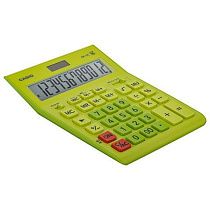 Калькулятор настольный CASIO GR-12С-GN (210х155 мм), 12 разрядов, двойное питание, САЛАТОВЫЙ, GR-12C-GN-W-EP
