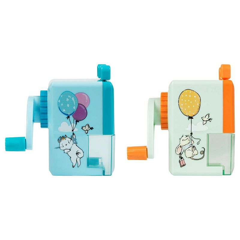 Точилка механическая ArtSpace "Веселые друзья", пласт. корпус ассорти, инд. упаковка 