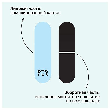 Закладки магнитные для книг, 3шт., MESHU "Catbox" 