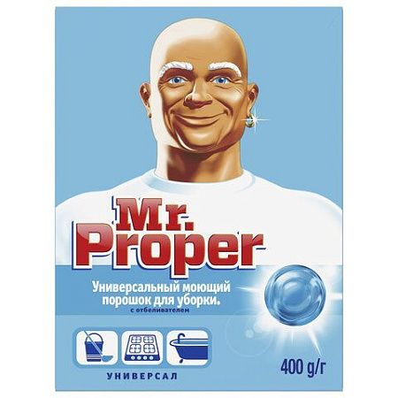 Чистящее средство 400 г, MR.PROPER (Мистер Пропер), с отбеливающим эффектом, универсал, порошок 