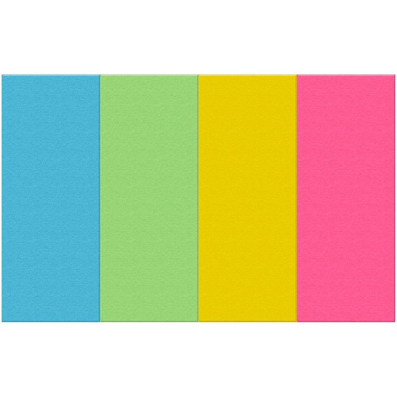 Флажки-закладки OfficeSpace, 20*50мм, 50л.*4 неоновых цвета, европодвес